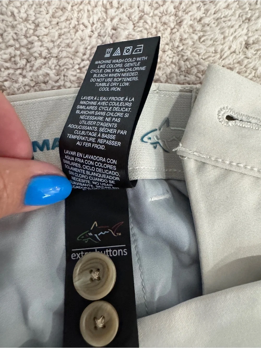 Greg Norman ML75 Golf Shorts Men’s 34 Khaki Stretch Performance